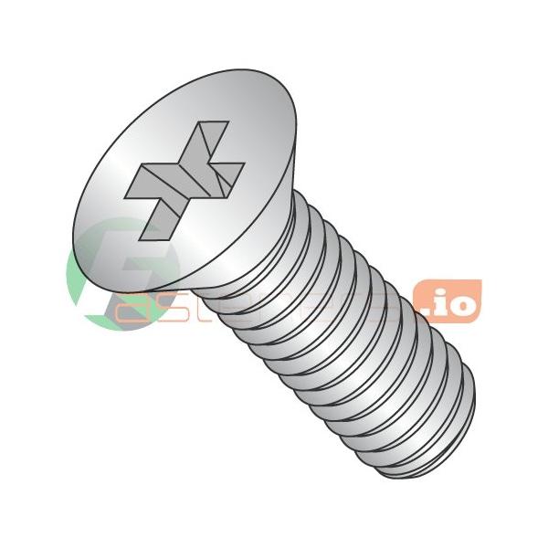 Newport Fasteners M3-0.50 x 16 mm Phillips Flat Machine Screw, Plain 18-8 Stainless Steel, 1500 PK 773172 - main